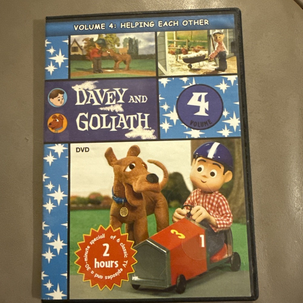 Davey And Goliath Volume 4: Helping Each Other DVD 6‎ TV Episodes Over 2 Hours